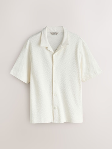 Next Regular fit Button Up Shirt in Blue