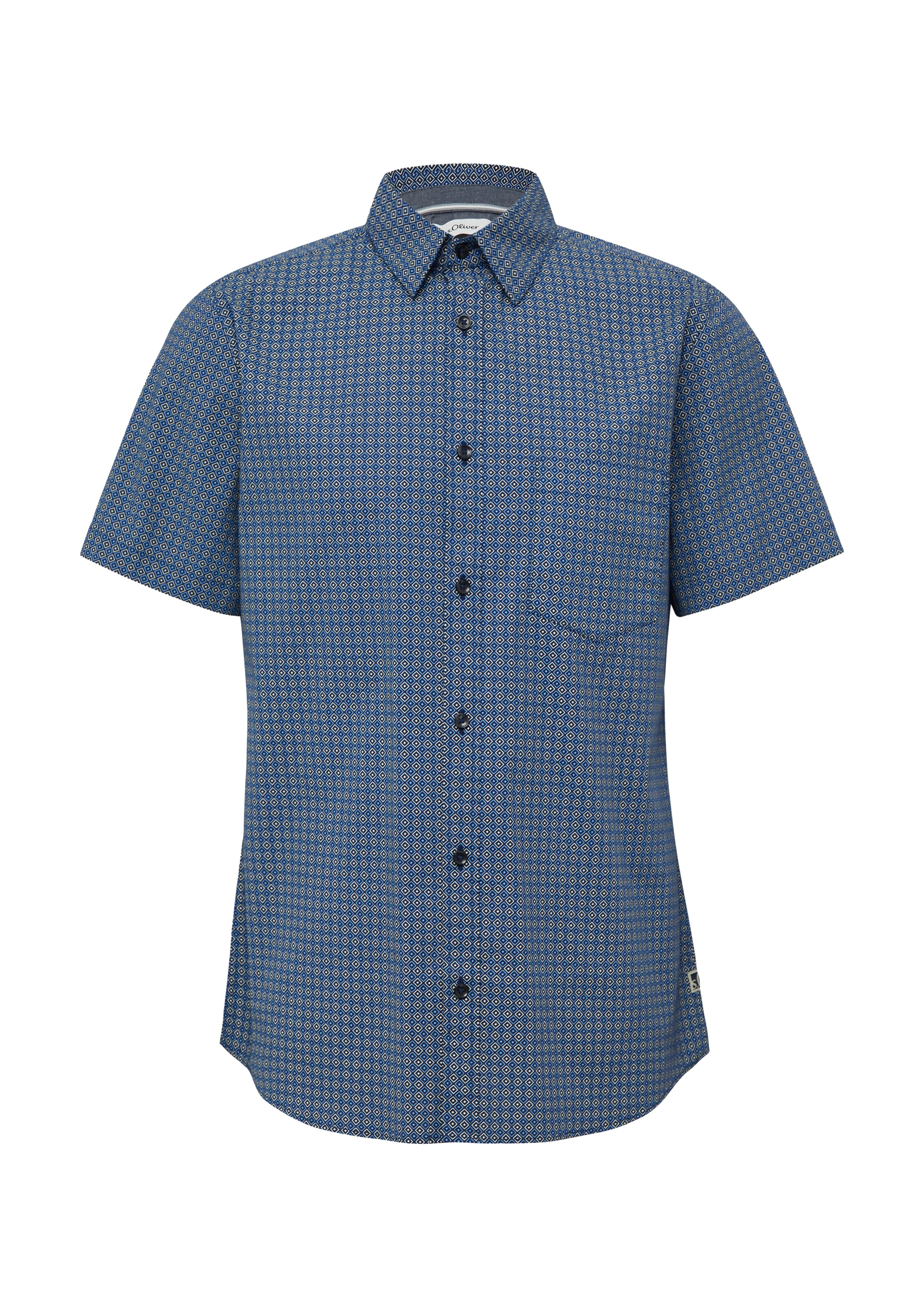 Coupe slim Chemise s.Oliver en bleu : devant