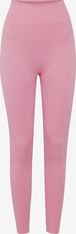 The Jogg Concept Skinny Leggings 'JCSAHANA' in Pink: predná strana