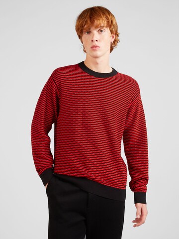 HUGO Sweater 'Sonderson' in Black: front