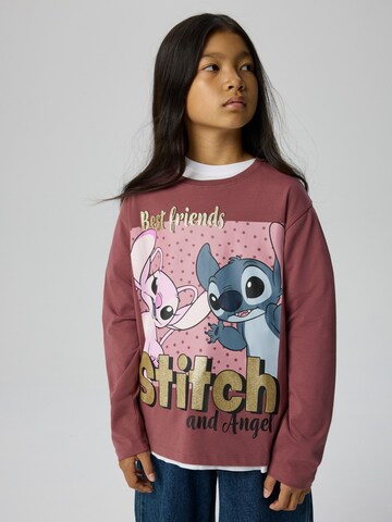 NAME IT Tričko 'NKFADARA STITCH' – fialová: přední strana