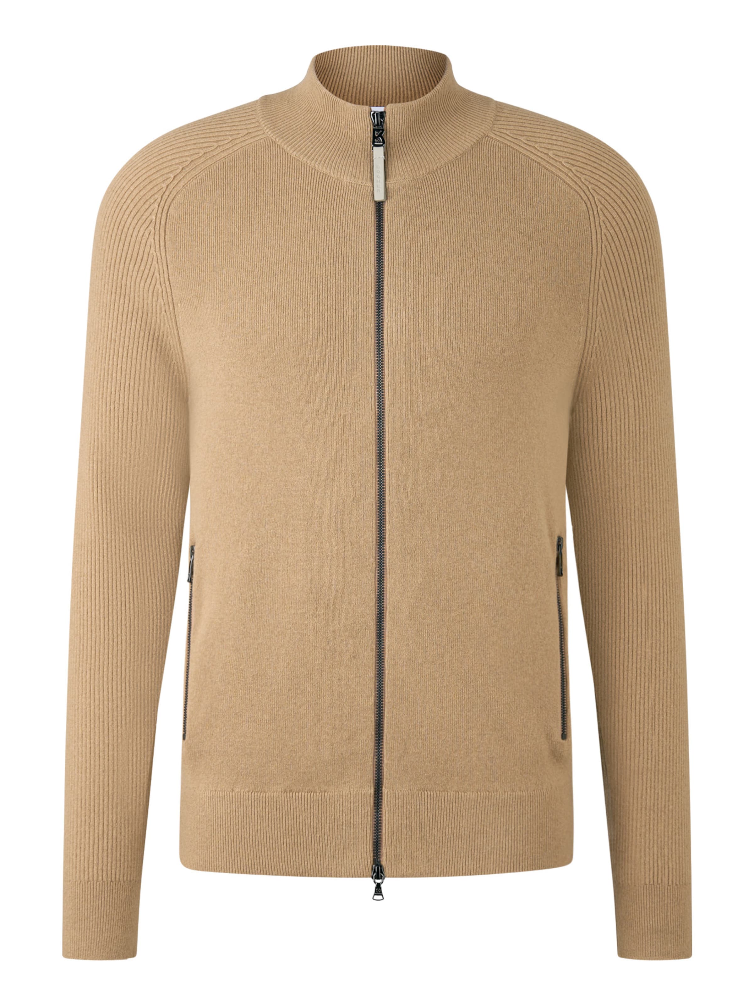 BOGNER Strickjacke 'Dexter' in Braun: Vorderseite