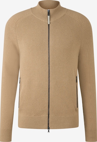 BOGNER Strickjacke 'Dexter' in Braun: Vorderseite