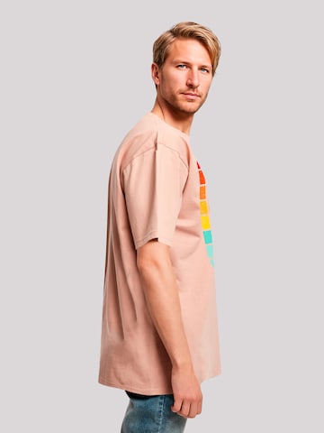 F4NT4STIC Shirt 'Alien Retro Sonnenuntergang' in Orange