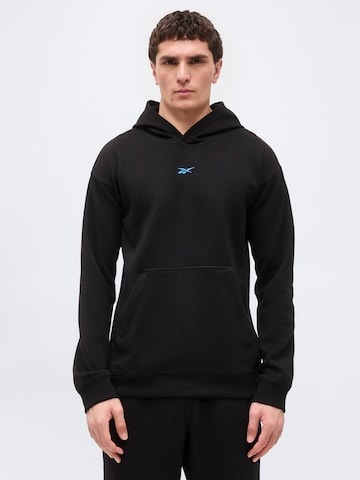 Reebok Sportovní mikina – černá: přední strana