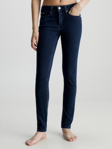 Calvin Klein Jeans Skinny Jeans in Blauw: voorkant