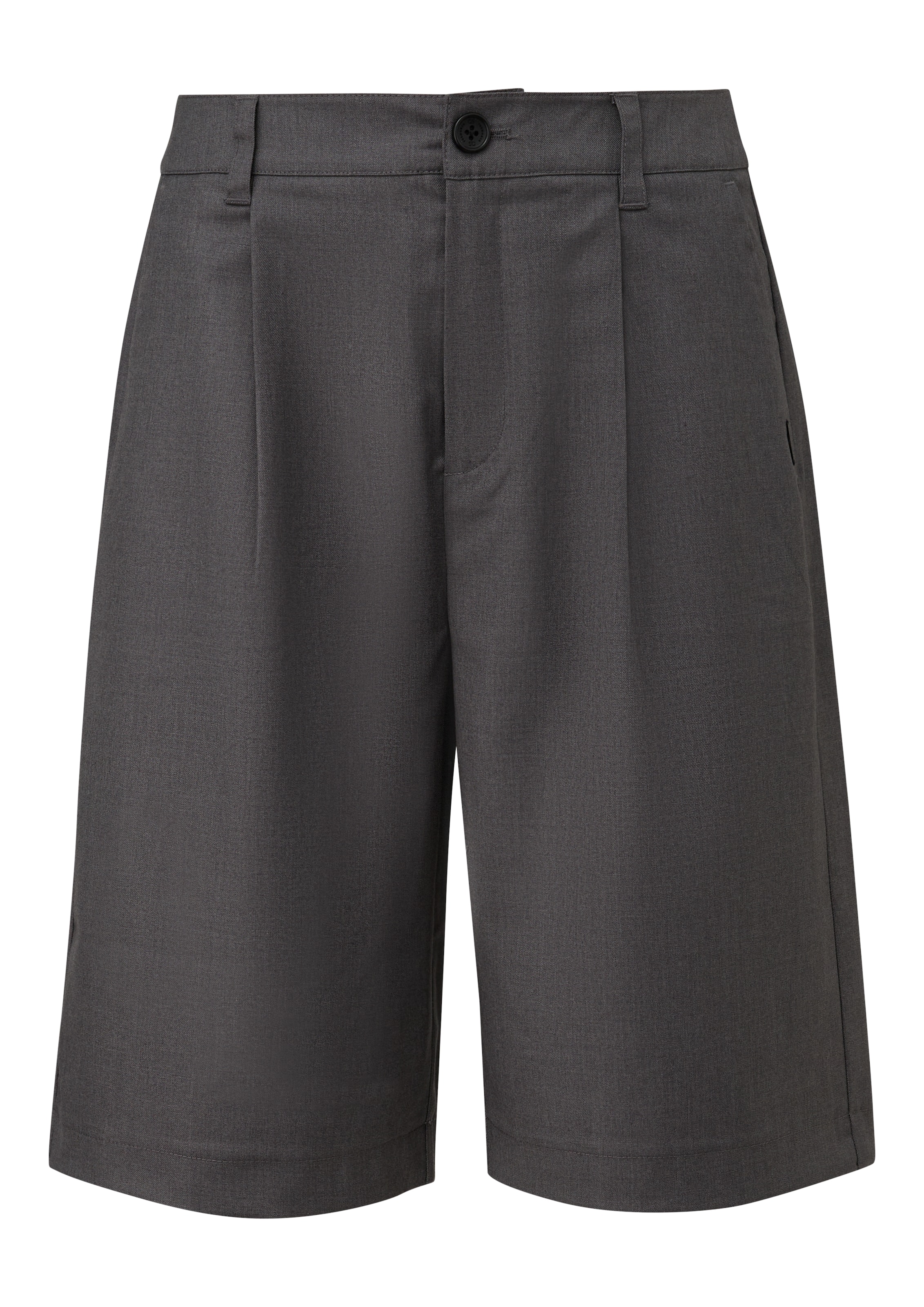 QS Wide Leg Hose in Grau: Vorderseite