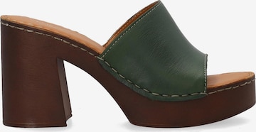 VENEZIA Mules 'Venezia' in Green: front