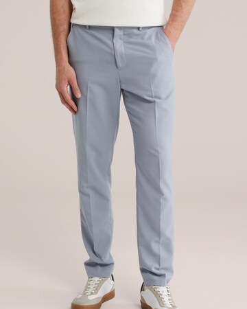 WE Fashion Slimfit Spodnie w kant w kolorze szary