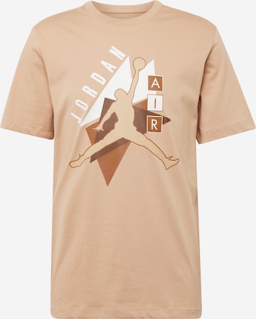 T-Shirt Jordan en marron : devant