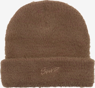 Pull&Bear Čepice – hnědá: přední strana