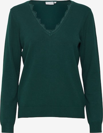 PULZ Jeans Sweater 'Sara' in Green: front