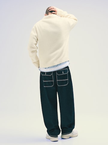 Pull-over Bershka en jaune