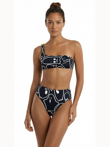 Kalaia Bandeau Bikini 'Ghosted Reversible'‌‌‌‌‌‌‌ in Schwarz