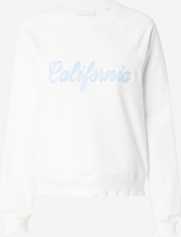 Sweat-shirt 'California' Rich & Royal en blanc : devant