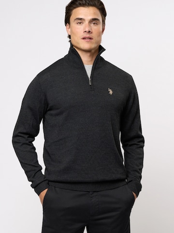 U.S. POLO ASSN. Pullover 'Mason' i grå: forside