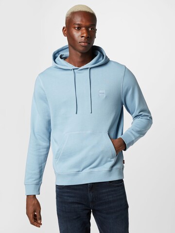 Sweat-shirt 'Wetalk' BOSS en bleu : devant