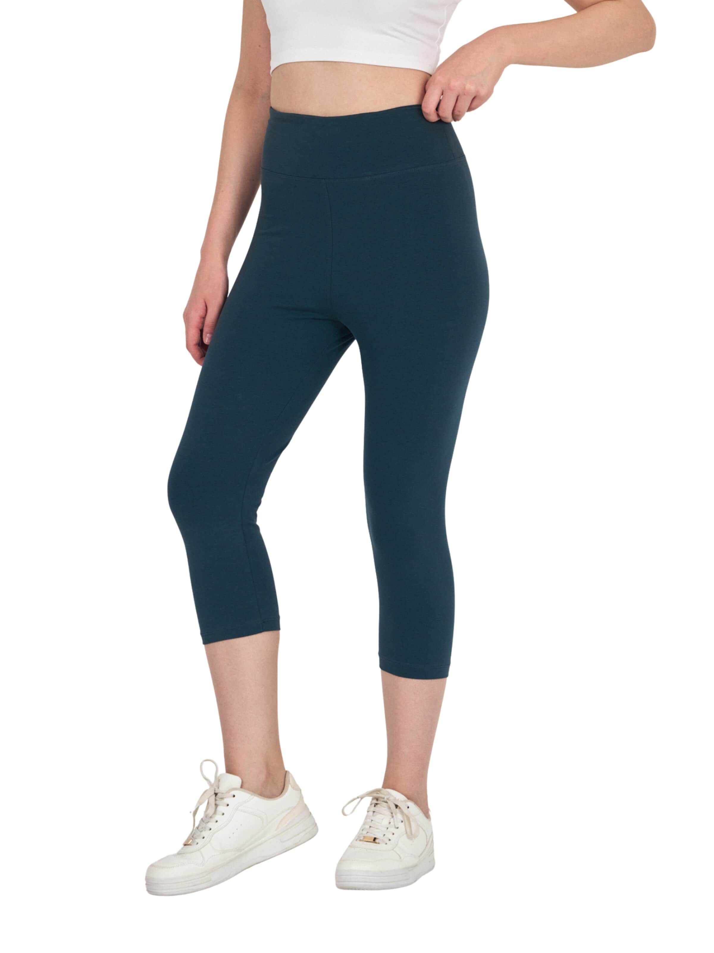 comeor Skinny Leggings '3/4 Leggings' in Green