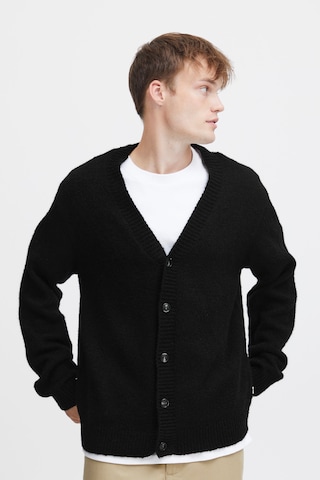!Solid Knit Cardigan 'hamed' in Black: front
