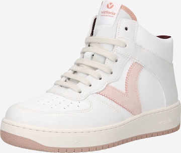 VICTORIA High-Top Sneakers 'MADRID' in Beige: front