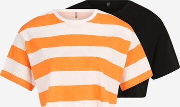 Only Petite Shirt 'May' in Oranje: voorkant