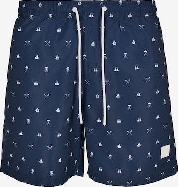 Urban Classics Board Shorts in Blue: front