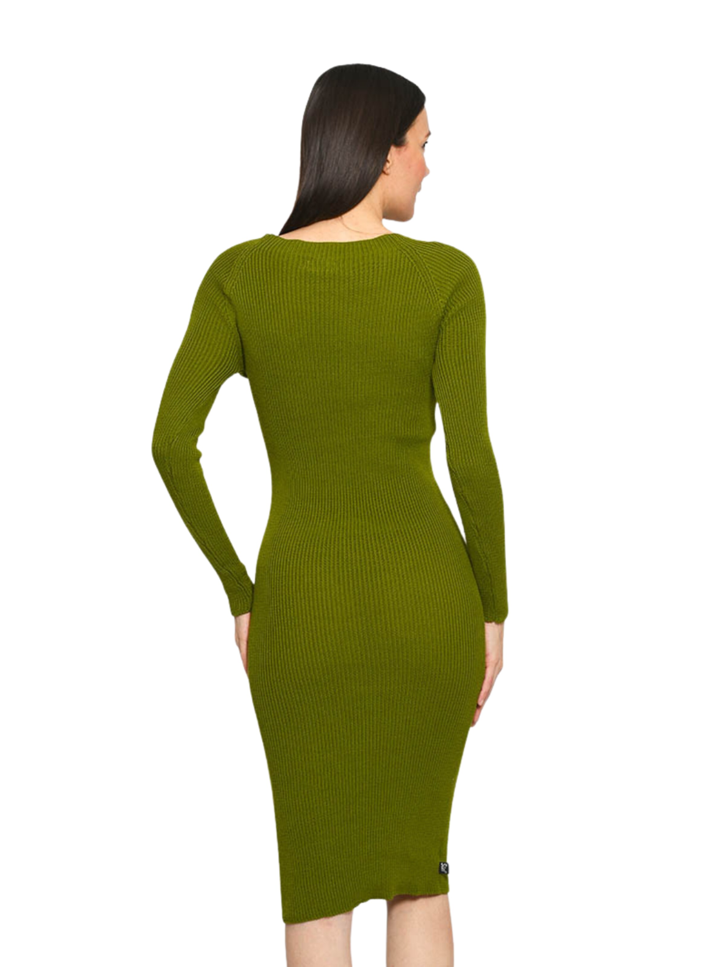 Süel knitwear - Vestido de punto 'Amanda Basic' en verde