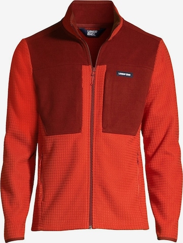 Lands‘ End Fleece Jacket in Orange: front