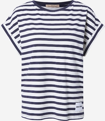 Smith&Soul - Camisa oversized em azul: frente