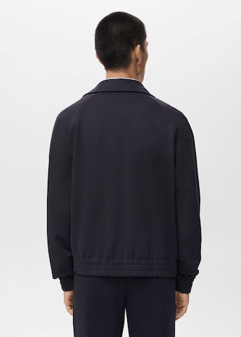 MANGO MAN Zip-Up Hoodie 'Joni' in Blue