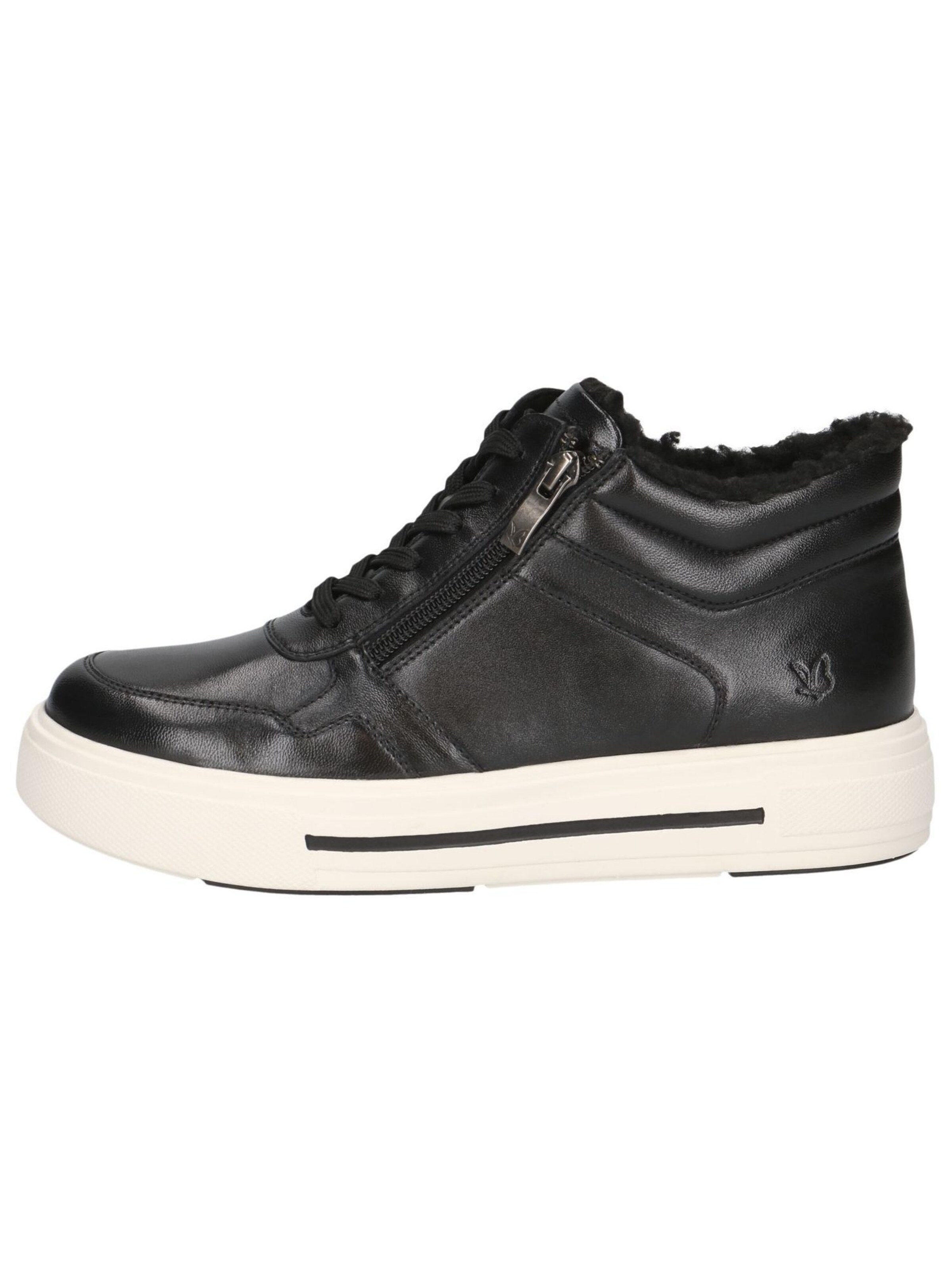 CAPRICE Lace-up bootie in Black