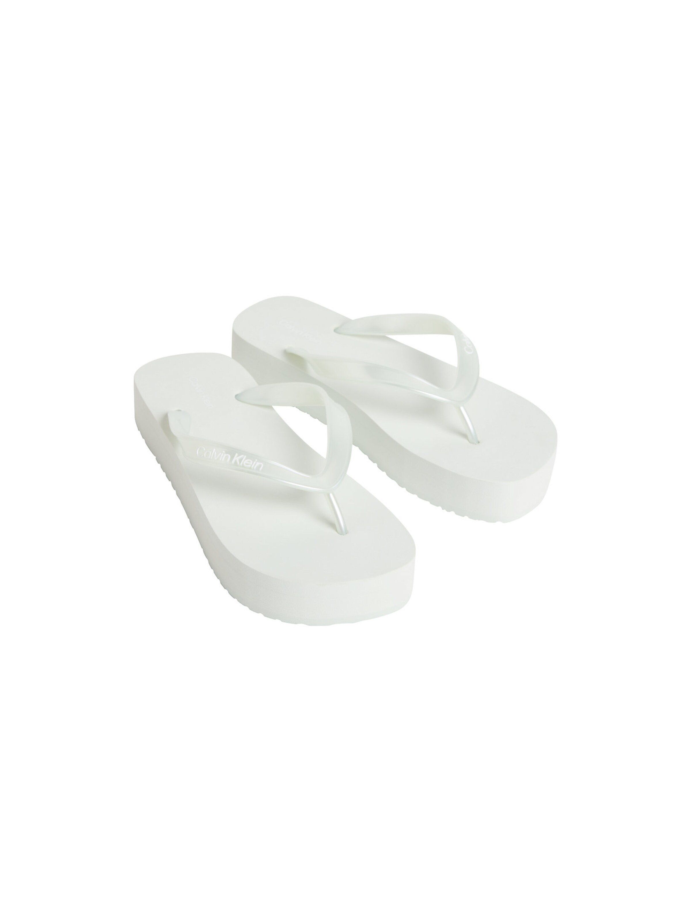 Calvin Klein T-bar sandals 'Aysha' in White
