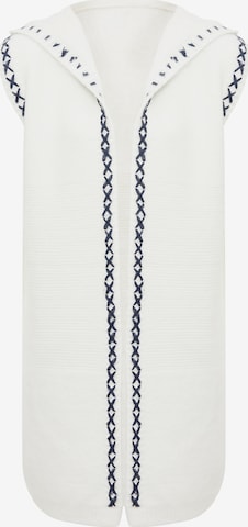 ebeeza - Colete de malha em branco: frente