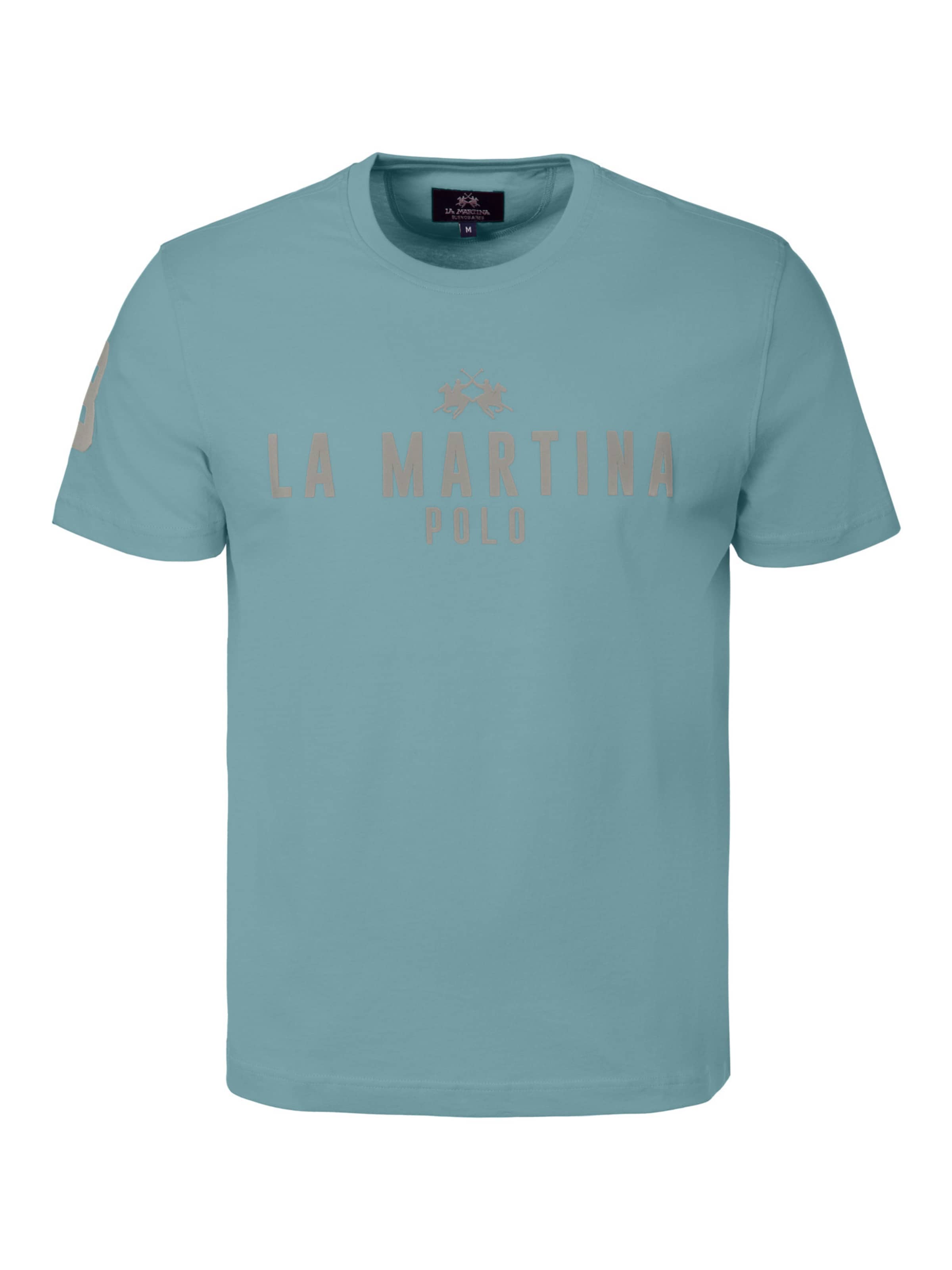 La Martina T-Shirt 'MCR322' in Blau: Vorderseite