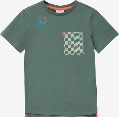 s.Oliver T-Shirt en bleu / vert / vert pastel / orange, Vue avec produit