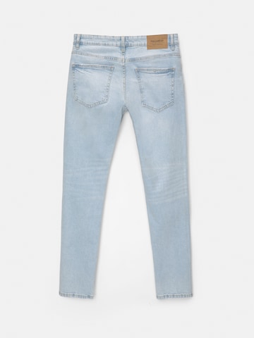 Pull&Bear Slimfit Kavbojke | modra barva