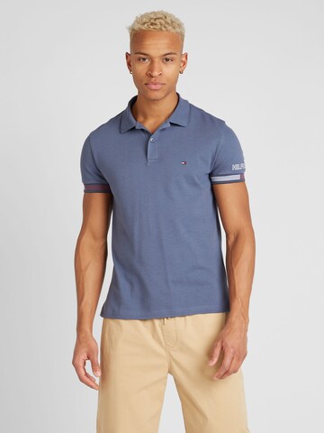 TOMMY HILFIGER - Camisa em azul: frente