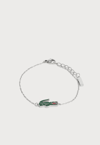 LACOSTE Bracelet 'Crocodile' in Silver: front