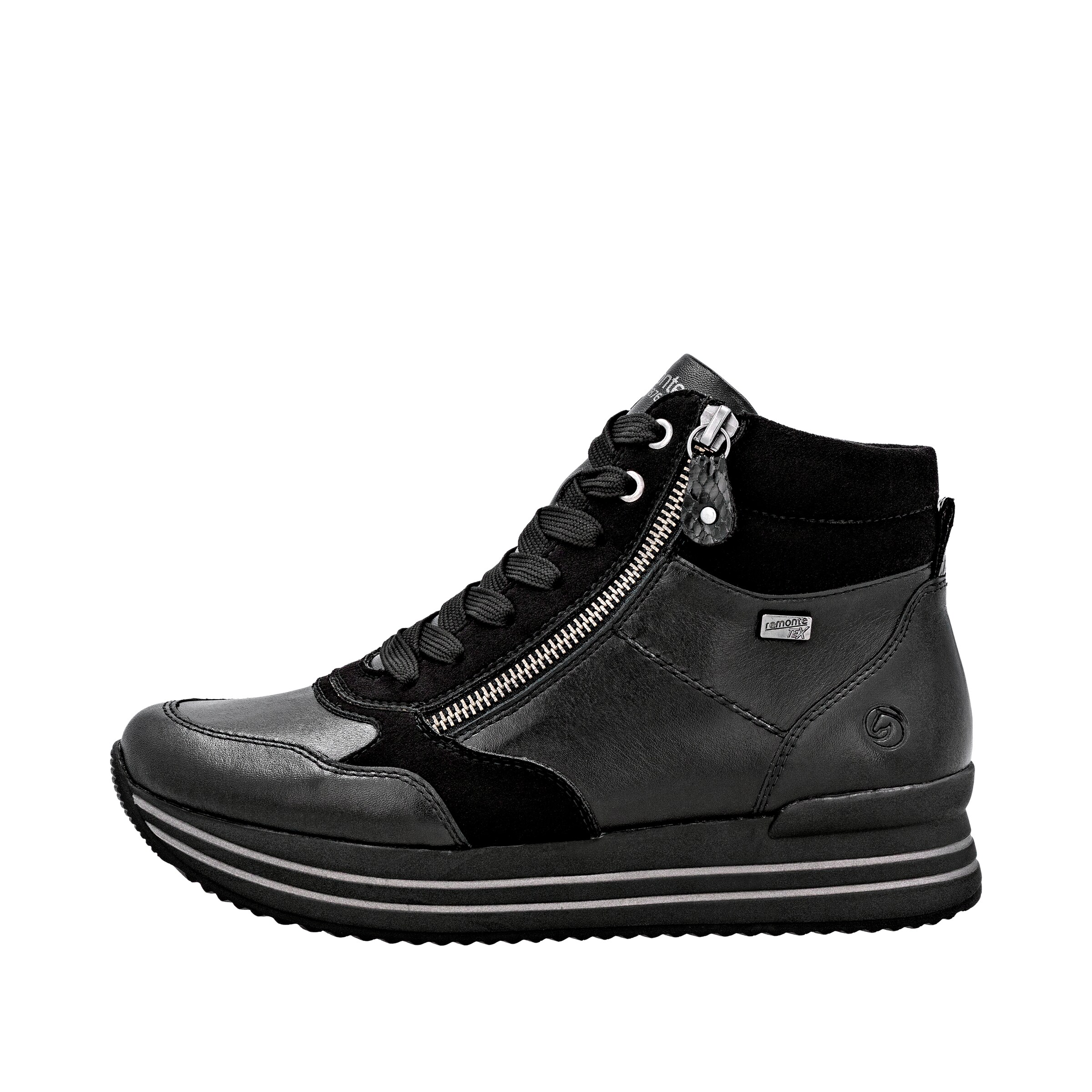 REMONTE High-Top Sneakers in Black