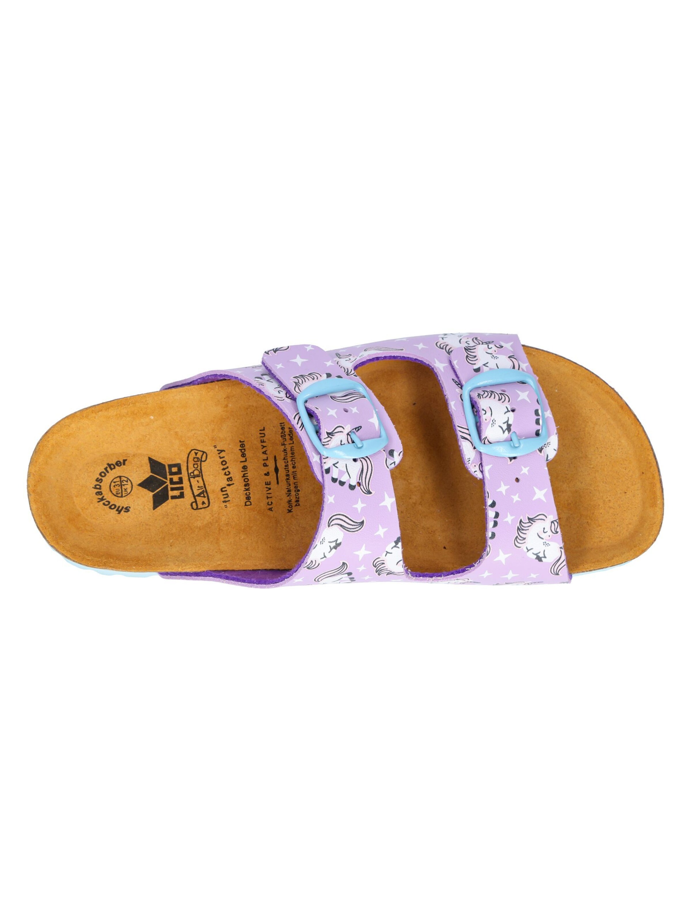 LICO Sandal 'Bioline Unicorn' in Purple