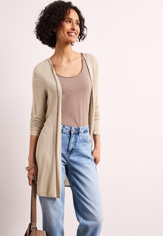 STREET ONE Strickjacke in Beige: Vorderseite