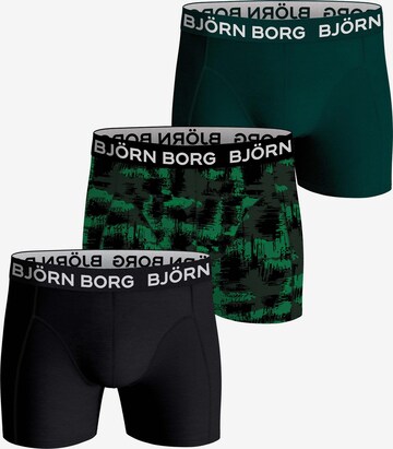 BJÖRN BORG Boxershorts in Groen: voorkant