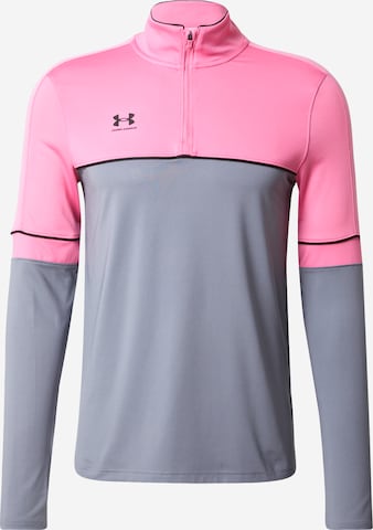 UNDER ARMOUR - Camiseta funcional 'Challenger' en gris: frente