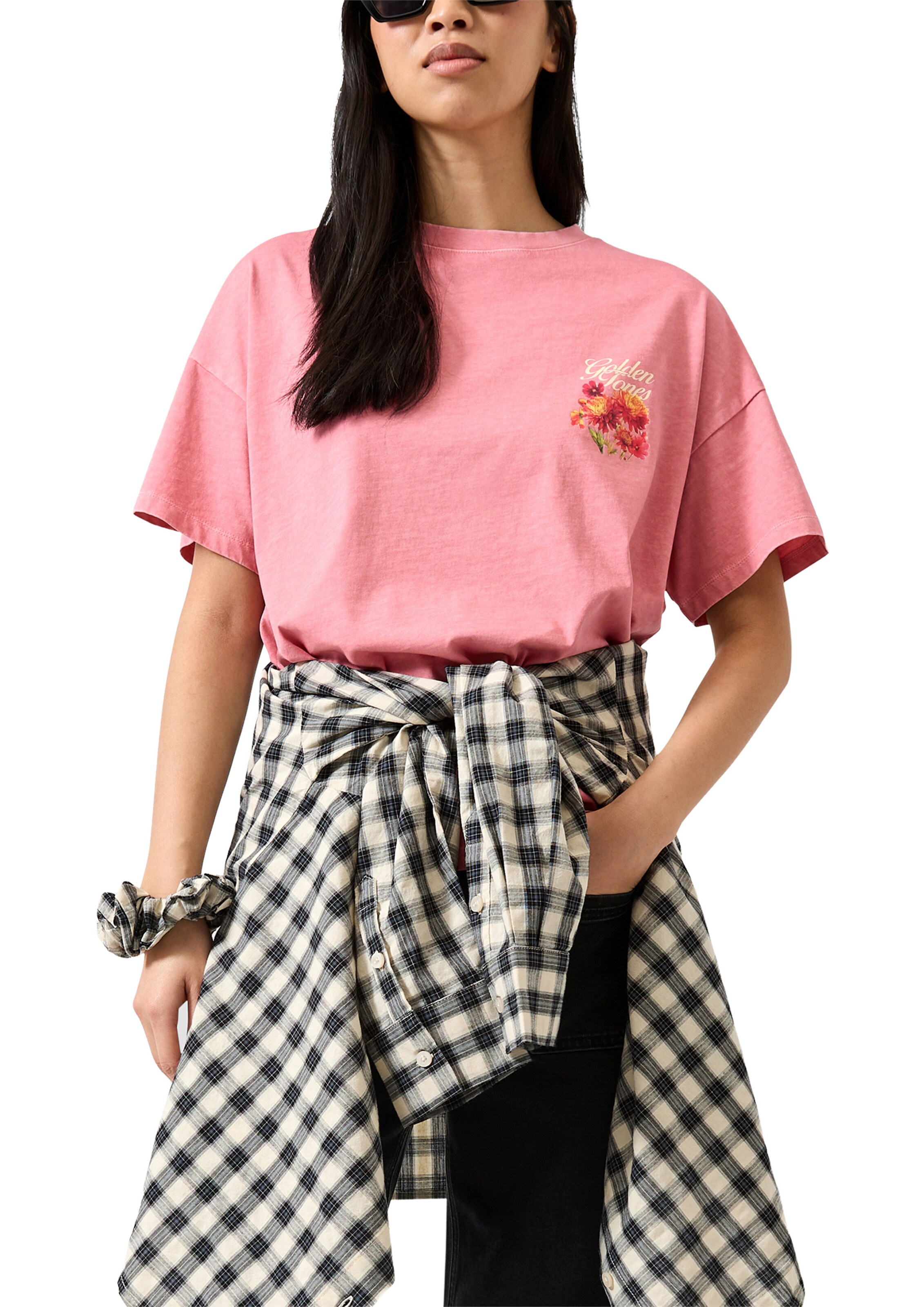 T-shirt QS en rose : devant