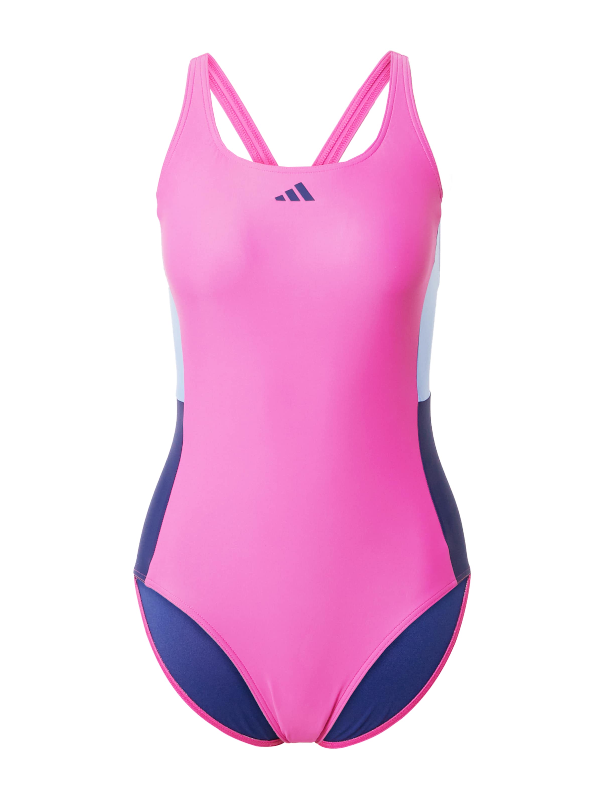 ADIDAS PERFORMANCE - Soutien Bustier Fato de banho desportivo 'Colourblock' em rosa: frente