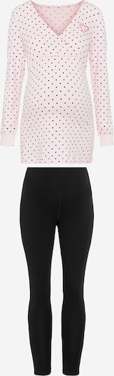VIVANCE Pyjama 'Dreams' in de kleur Pink / Rosa / Zwart, Productweergave