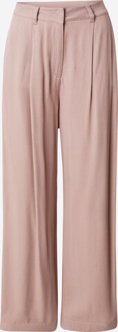 Wide Leg Pantalon à pince 'Melala' mazine en marron : devant