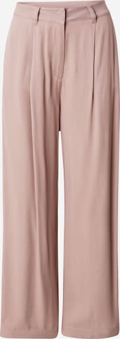 Wide Leg Pantalon à pince 'Melala' mazine en marron : devant