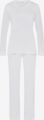 Hanro Pyjama 'Moments' in Weiß: Vorderseite