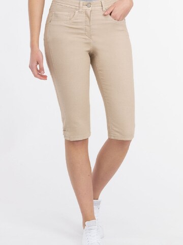 Recover Pants Slimfit Broek in Beige: voorkant